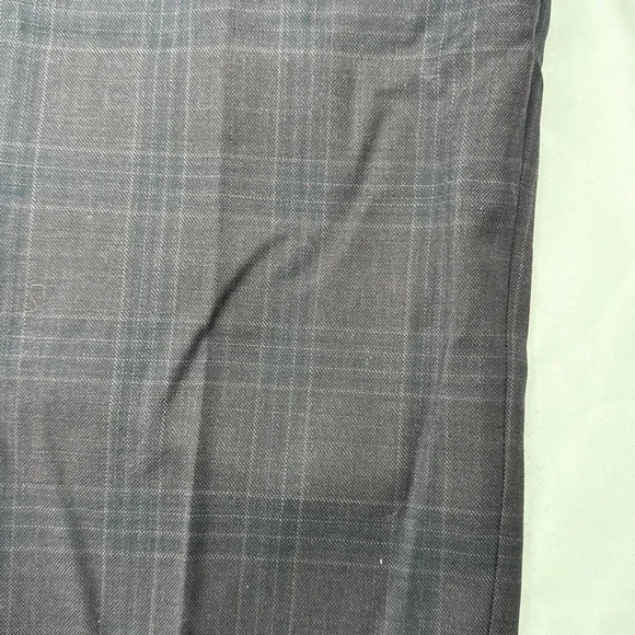 Calvin Klein Black and Wine Red Plaid Pants NWT - Picture 2 of 10